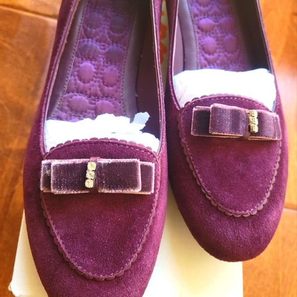 Coach Lidia suede flats NEW - Picture 4 of 6